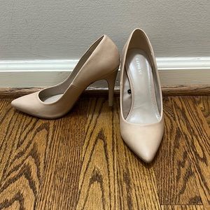 Express Matte Nude Heels
